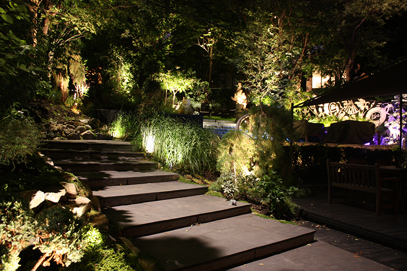 lumières LED d'aménagement paysager