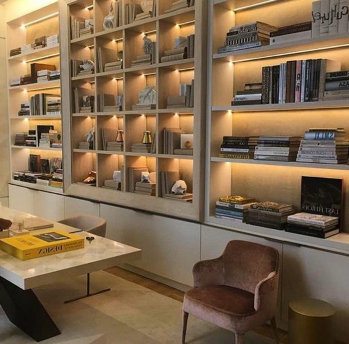 lumières LED de bibliothèque