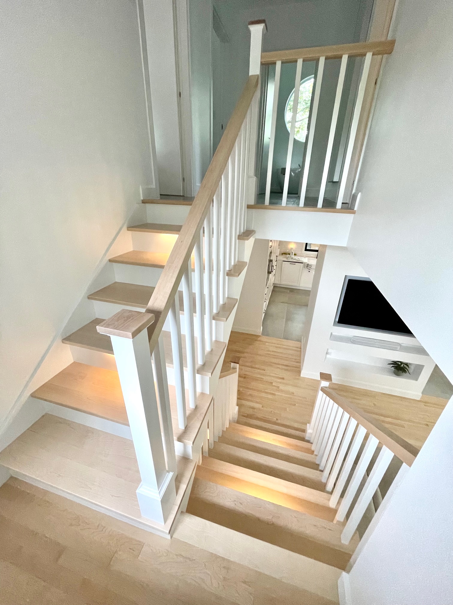 éclairage LED marches