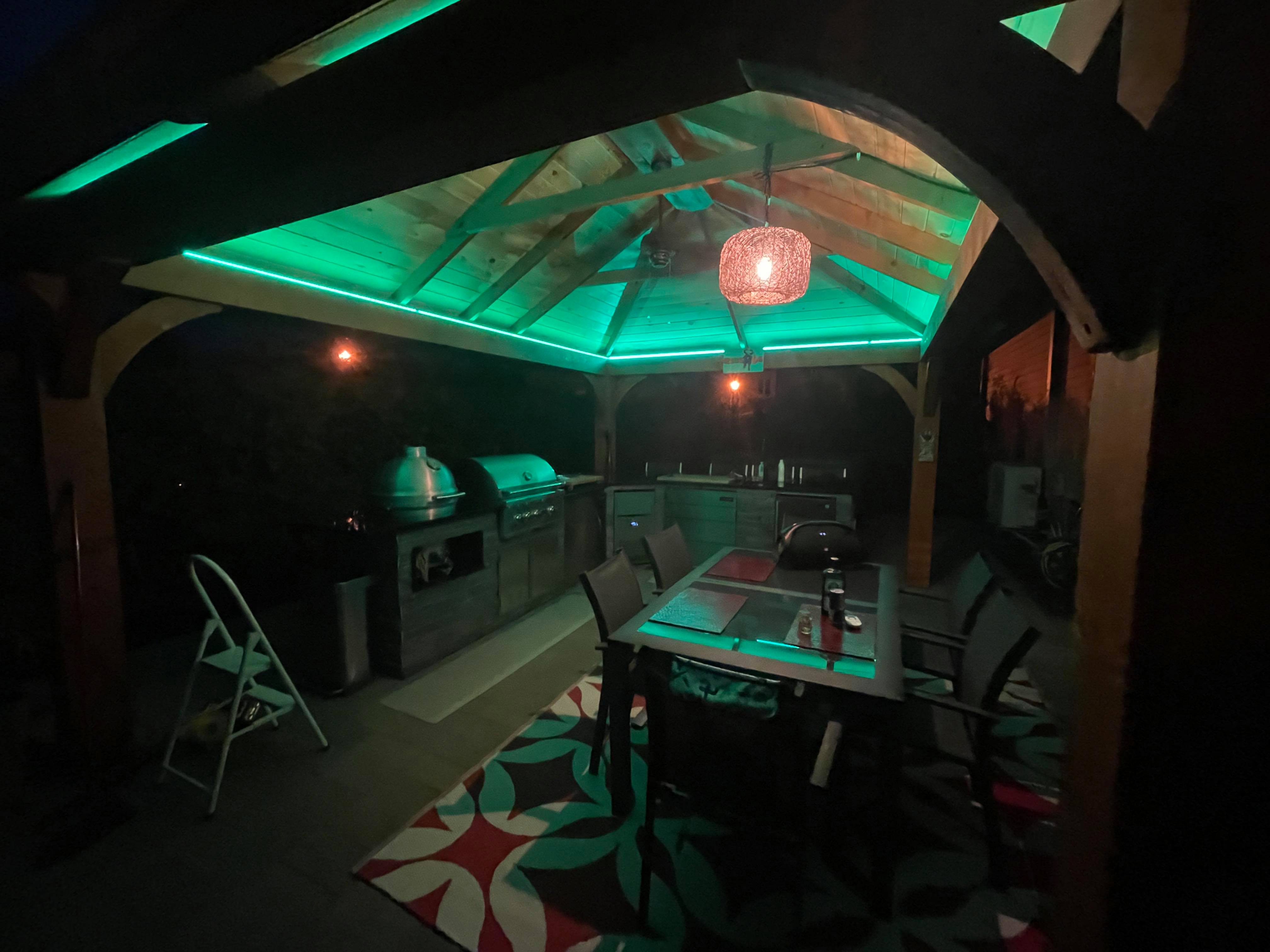 éclairages LED de gazebo