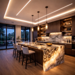 lumières LED pour retombée de plafond