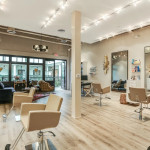 éclairages LED de salon de coiffure