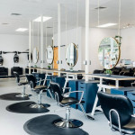 éclairages LED de salon de coiffure