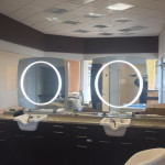 éclairages LED de salon de coiffure