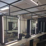 éclairages LED de salon de coiffure