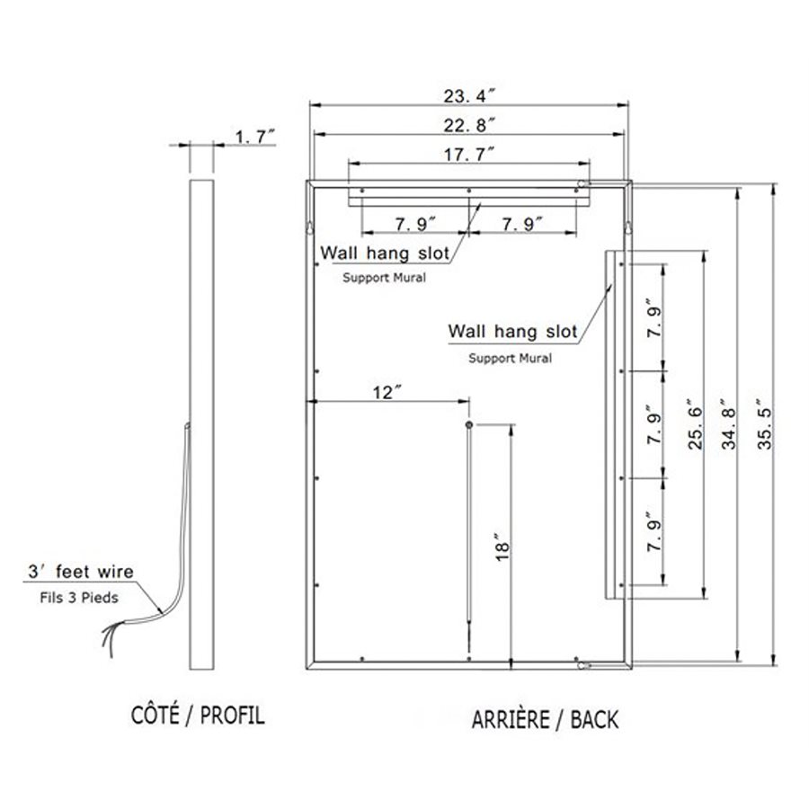 MIROIR LED GALAXY II