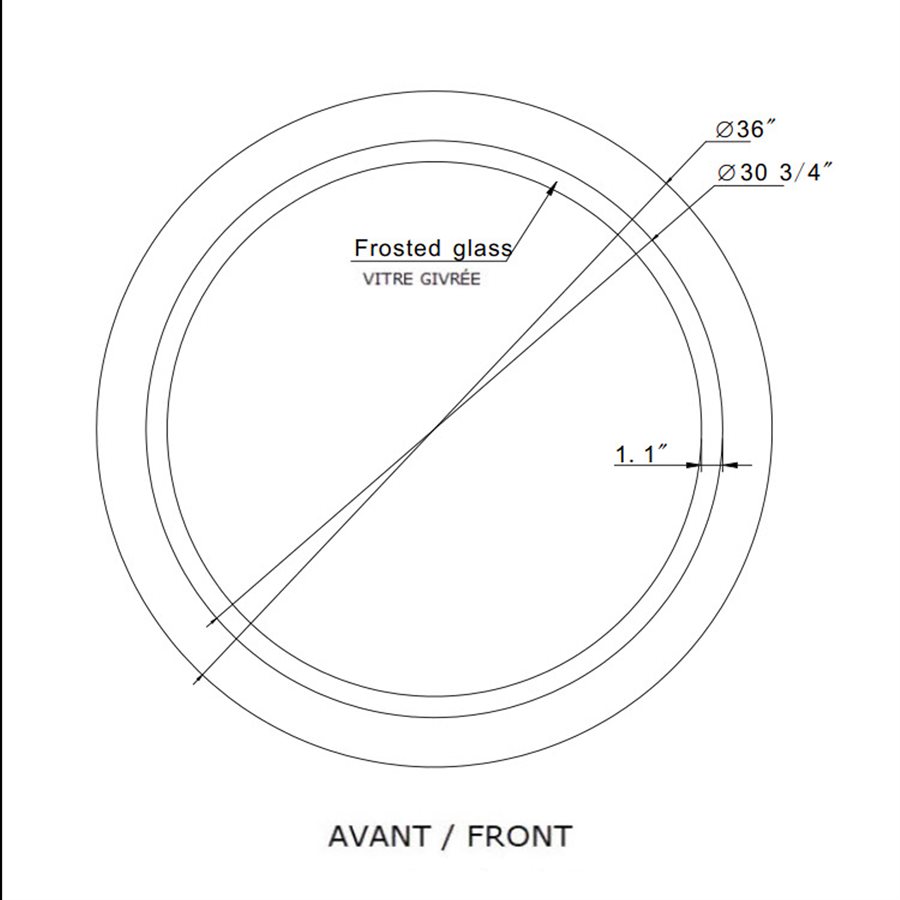 MIROIR LED HARMONIE ROND