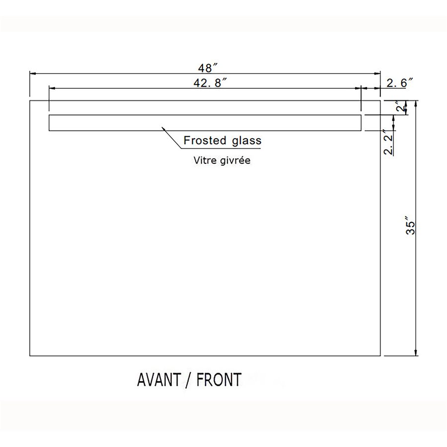 MIROIR LED CLASSIC ILLUMINÉ