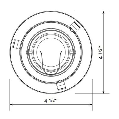 FINITION GU10 - ROND/DOUCHE