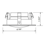 FINITION GU10 - CARRE/DOUCHE