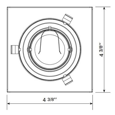 FINITION GU10 - CARRE/DOUCHE