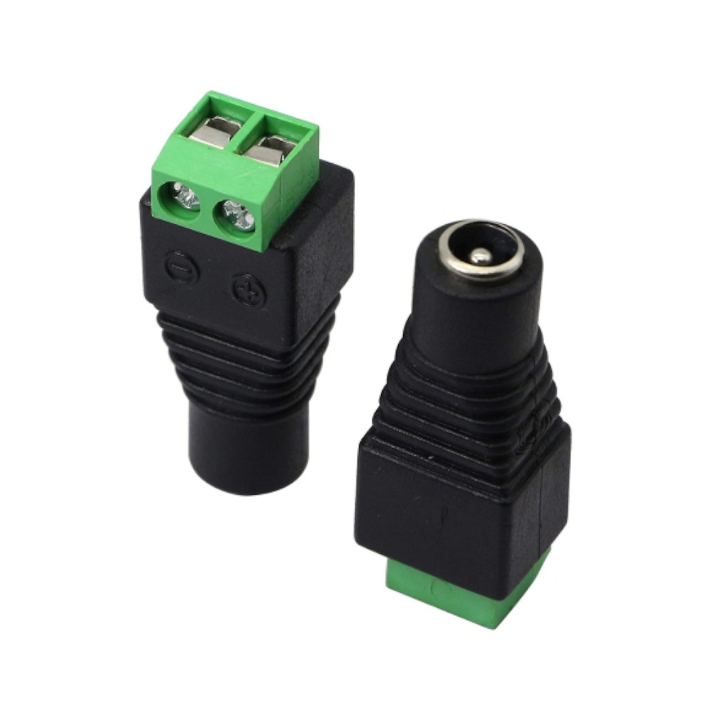 CONNECTEUR FEMELLE VERT POUR POWERSUPPLY