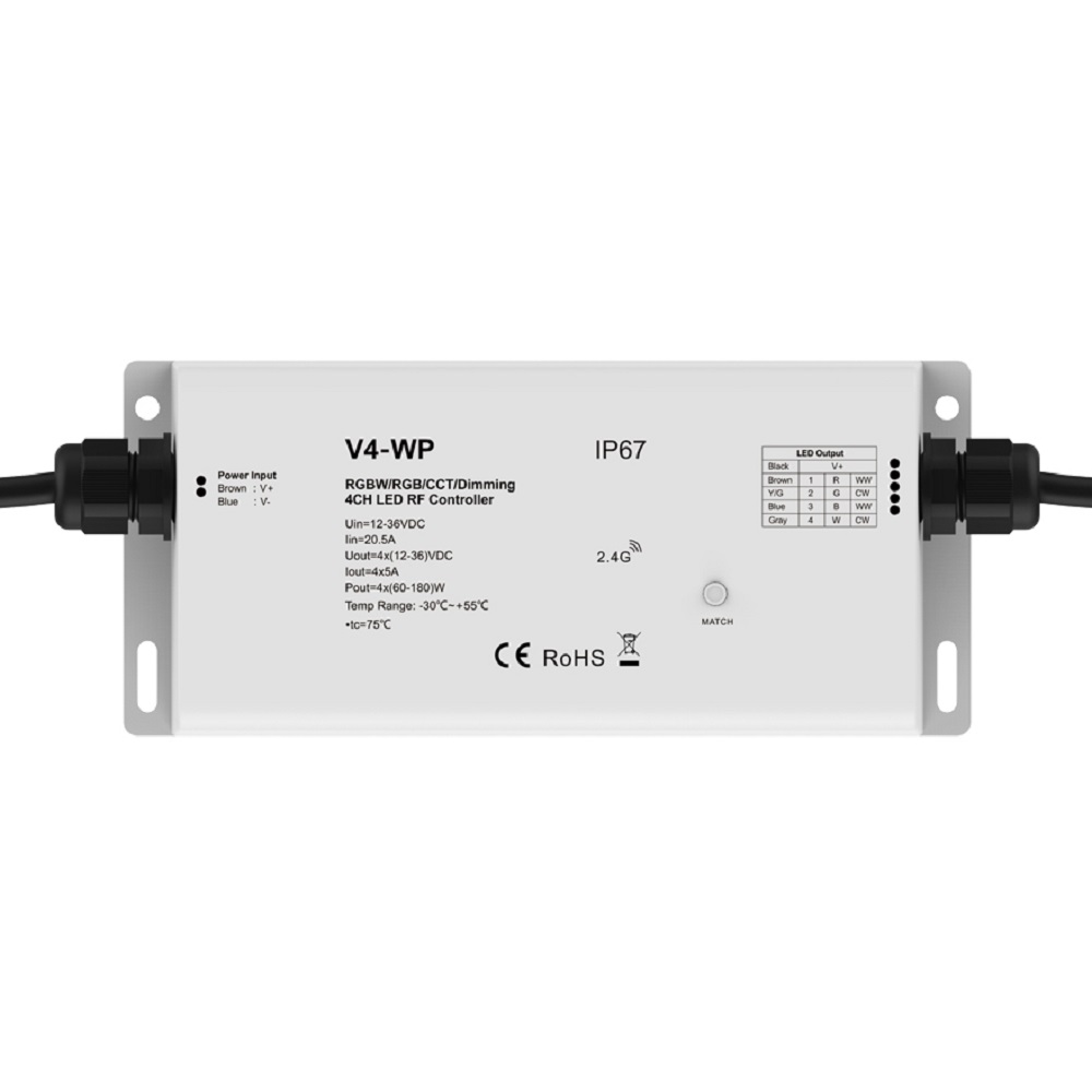 RÉCEPTEUR EXTÉRIEUR 4 ZONES 20A UNIVERSEL LEDCO IP67