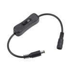 INTERRUPTEUR À BASCULE NOIR - ON/OFF - 12/24V