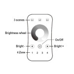 TÉLÉCOMMANDE SEULEMENT R6 4 ZONE - BLANC LEDCO