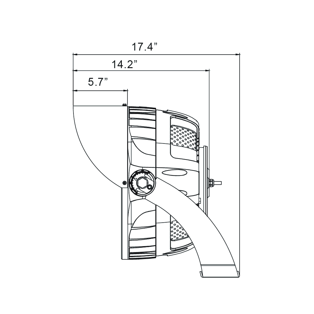 PROJECTEUR LED TERRAIN SPORTIF 5000K 120-347V 300W-400W-500W-600W