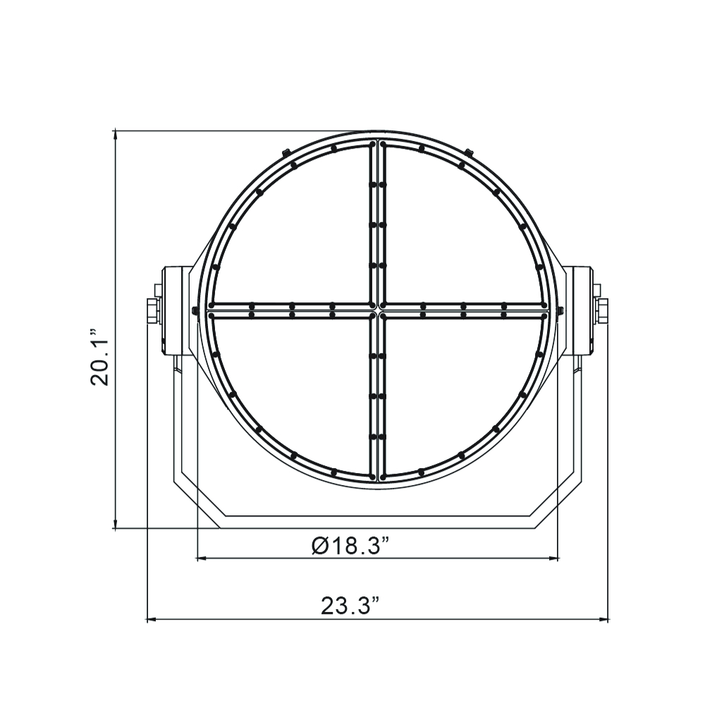 PROJECTEUR LED TERRAIN SPORTIF 5000K 120-347V 700W-800W-900W-1000W