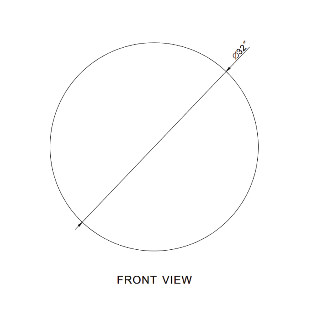 MIROIR LED ROND ORIGINAL RÉTRO-ÉCLAIRÉ
