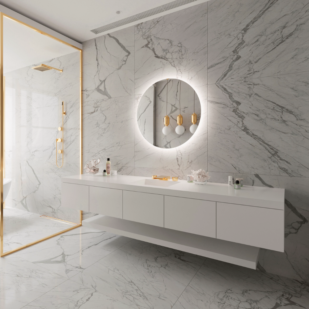 MIROIR LED ROND ORIGINAL RÉTRO-ÉCLAIRÉ