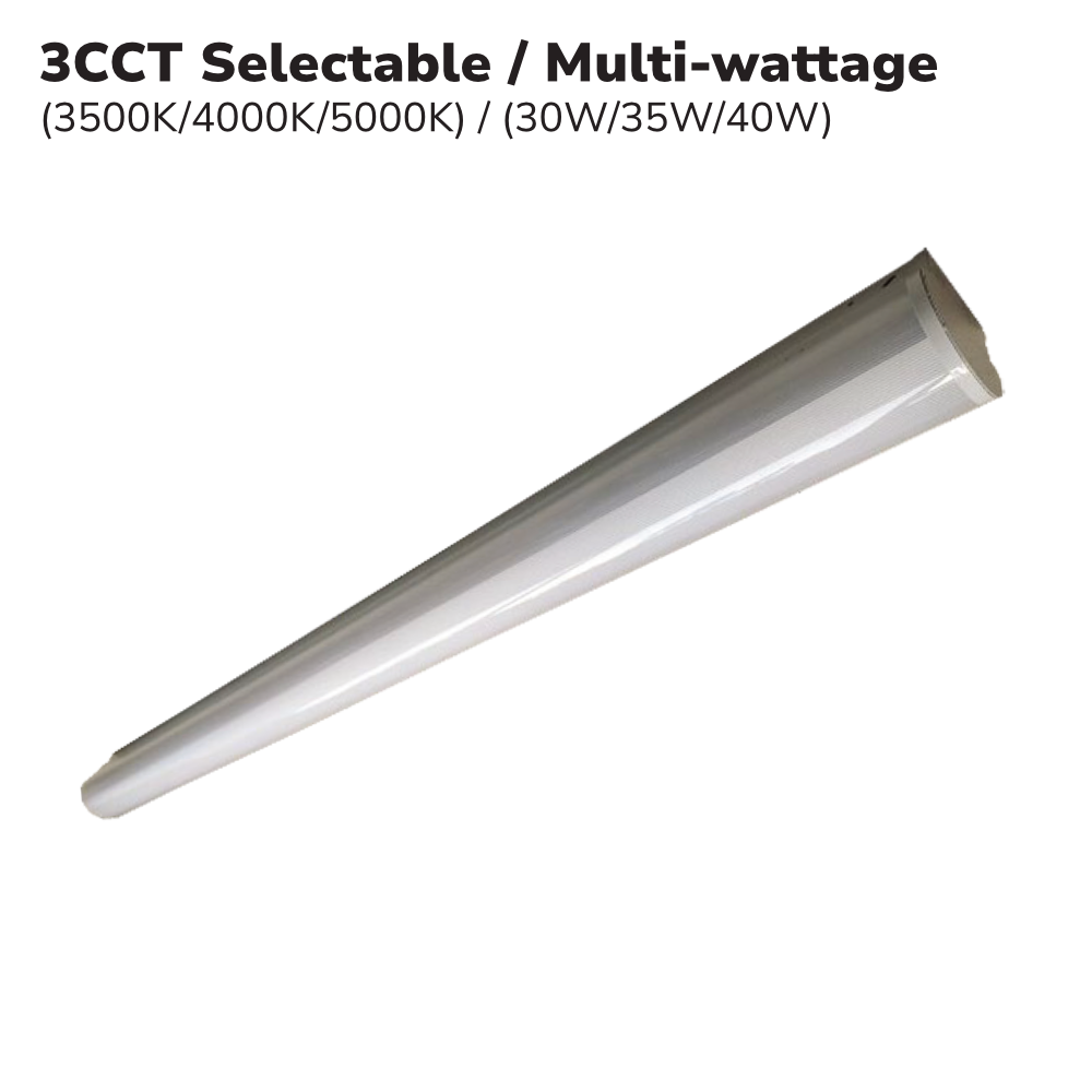 LUMINAIRE LINÉAIRE WRAPAROUND 4' 3CCT (MW)