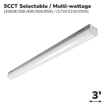 LUMINAIRE LINÉAIRE WRAPAROUND 3' 5CCT (MW)
