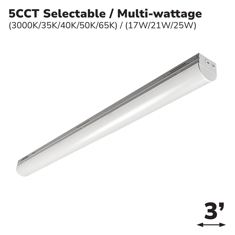 LUMINAIRE LINÉAIRE WRAPAROUND 3' 5CCT (MW)