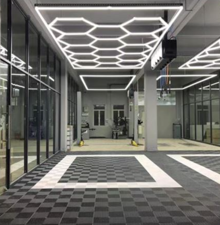 LUMINAIRE PLAFONNIER LED HEXAGONAL - 534W -  6500K (14 HEXS)