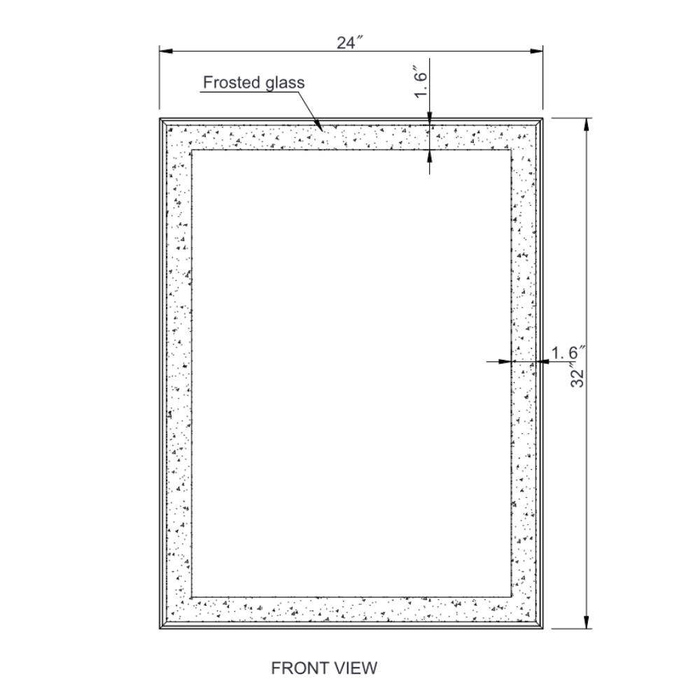 MIROIR LED CHIC RECTANGLE