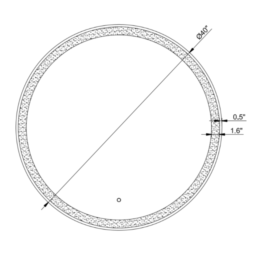 MIROIR LED FANTÔME ROND