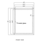 MIROIR LED OPERA GIVRÉ RÉTRO-ÉCLAIRÉ