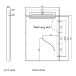 MIROIR LED OPERA GIVRÉ RÉTRO-ÉCLAIRÉ