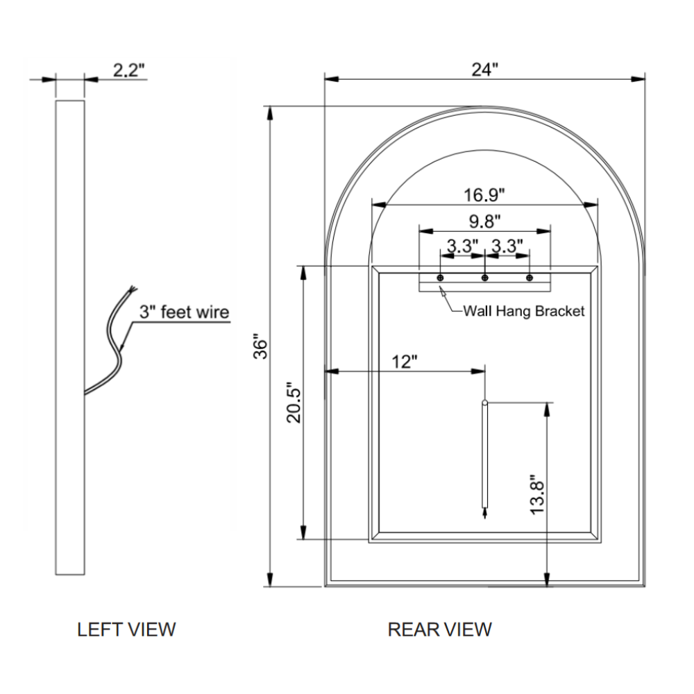 MIROIR LED CHIC ARCH