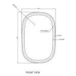 MIROIR LED CHIC OVAL