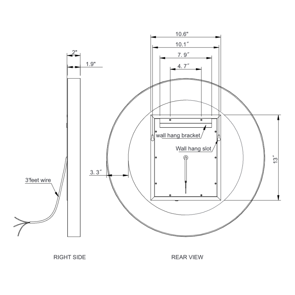 MIROIR LED CHIC ROND