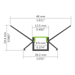 PROFILÉ ALUMINIUM #96