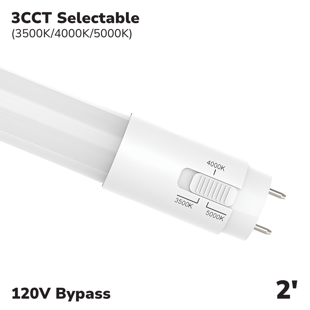 TUBE LED T8 3CCT 2' - 8W
