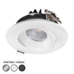 ENCASTRÉ LED PIVOTANT 4'' DLS-HP ROND - 15W